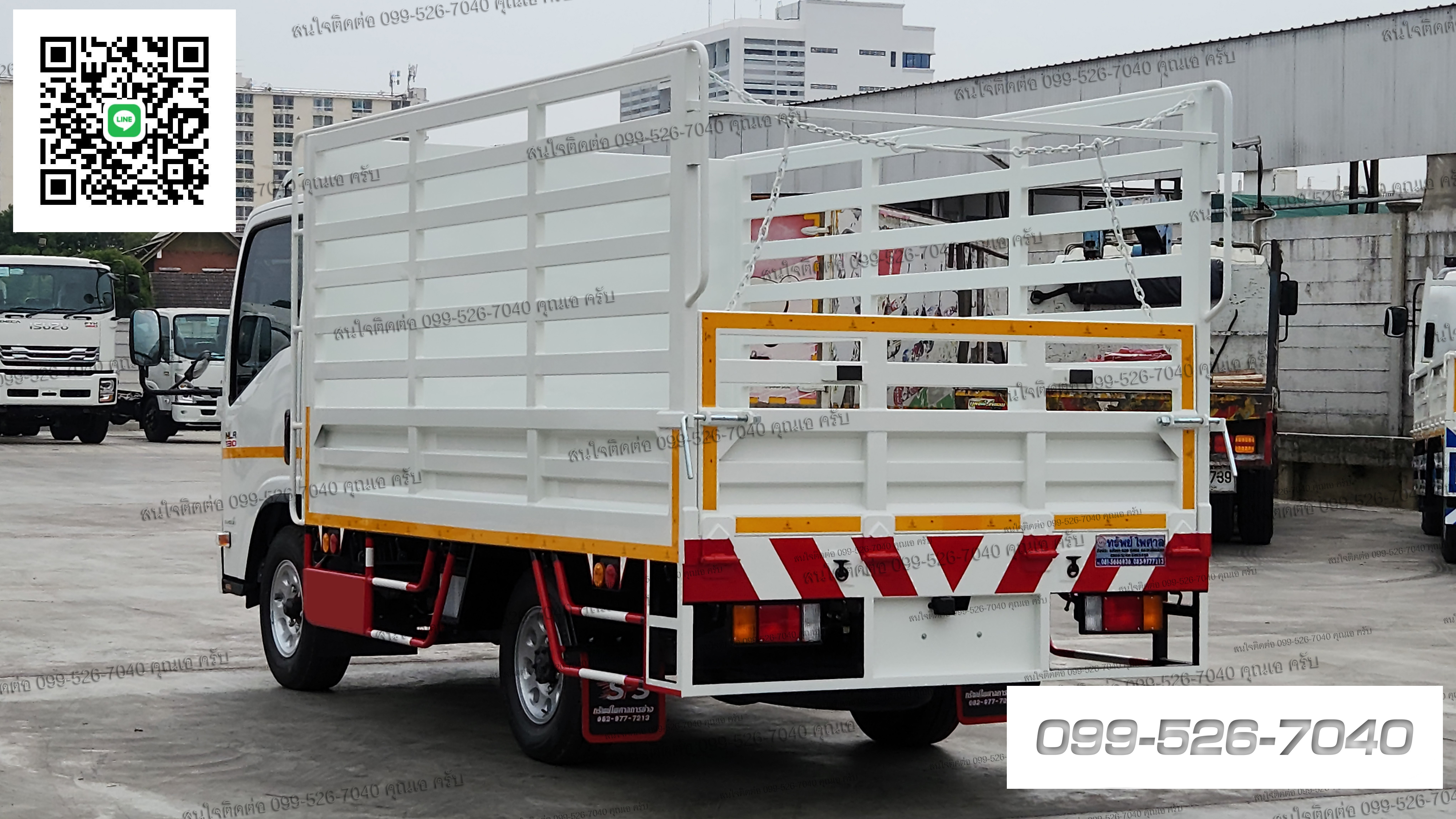 4ล้อ จัมโบ้ NLR 130 ISUZU กระบะพื้นเหล็กคอกเหล็กกล่อง ยูโร 3