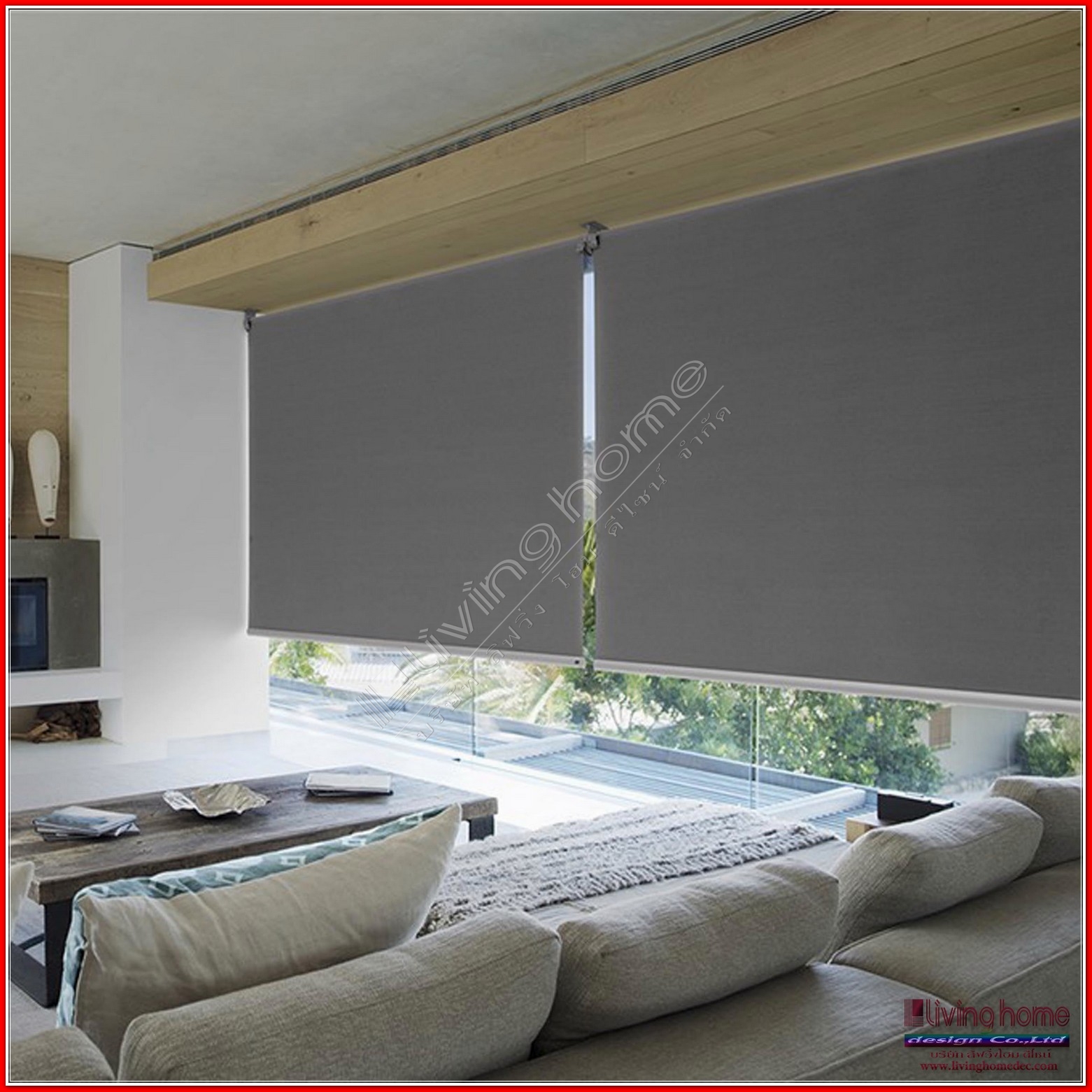 ม่านม้วน ทึบแสง "BLACK OUT ROLLER BLINDS" ผ้าม่าน ม่าน มู่ลี่ มู่ลี่ไม้ ม่านม้วน วอลเปเปอร์ รับติดตั้ง ออกแบบ ราคาถูก ทุกประเภท ทุกรูปแบบ