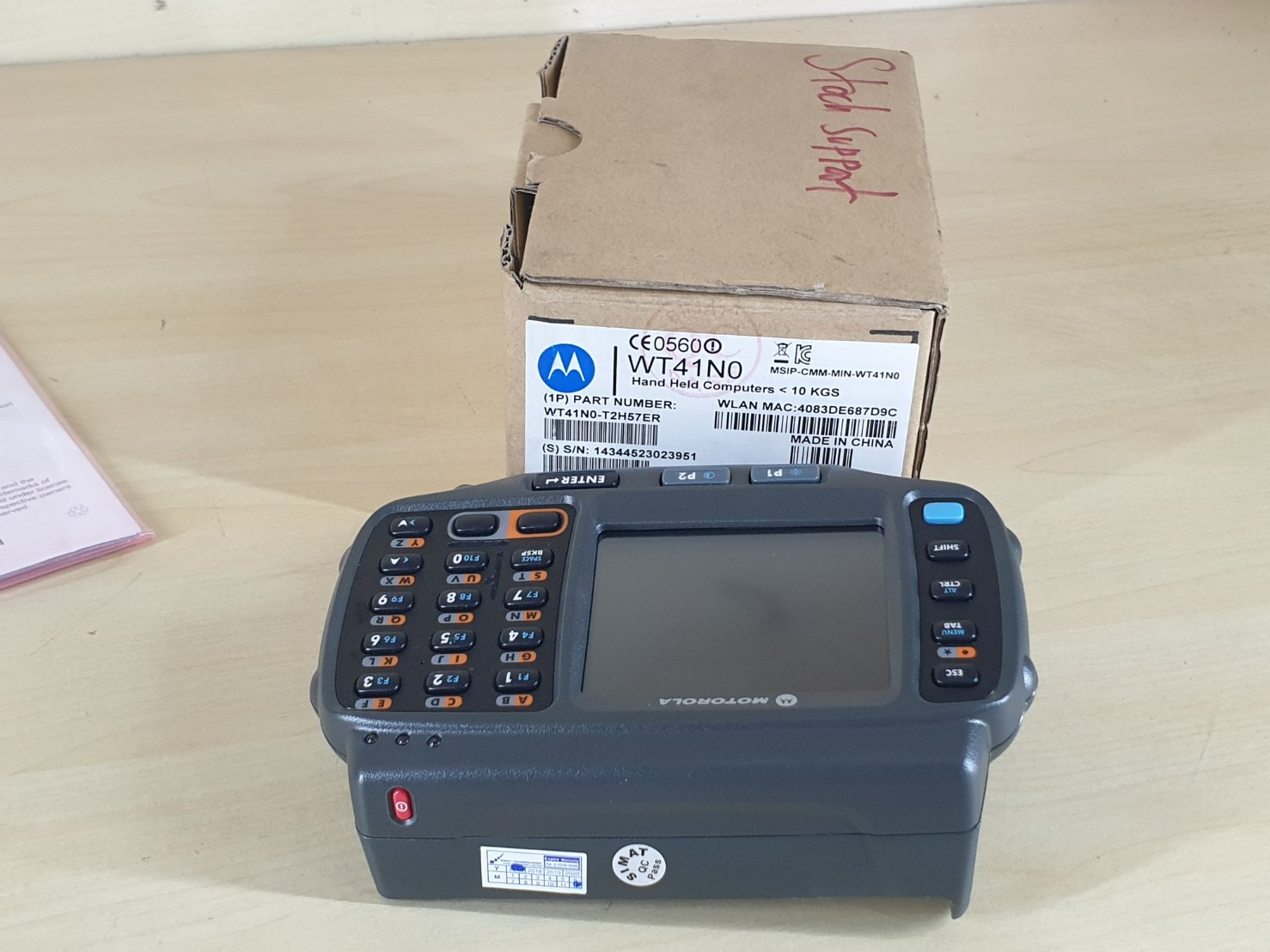 Zebra Motorola WT41N0 Mobile Computer