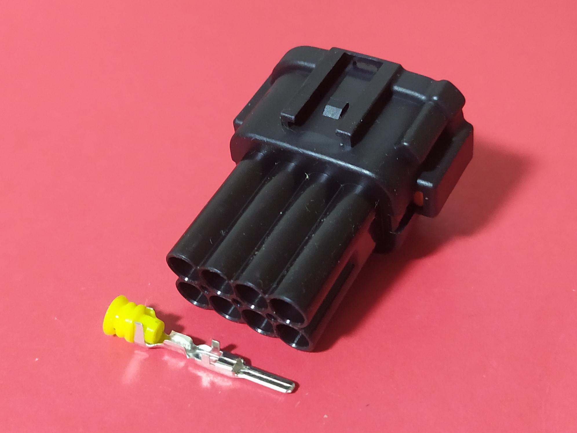 8 พิน ดำเขียว Led Nissan ตัวผู้ #0736