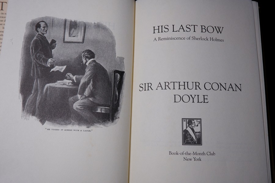 ชุด sherlock holmes by sir artur conan doyle ปกเเข็ง 8 เล่ม ปี 1994 (print in usa)