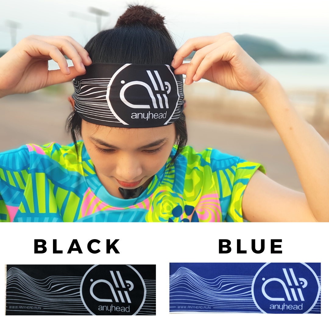 ผ้าคาดศรีษะ Head Band เนื้อ Silk Milk นุ่ม สบาย กันเหงื่อ by anyhead