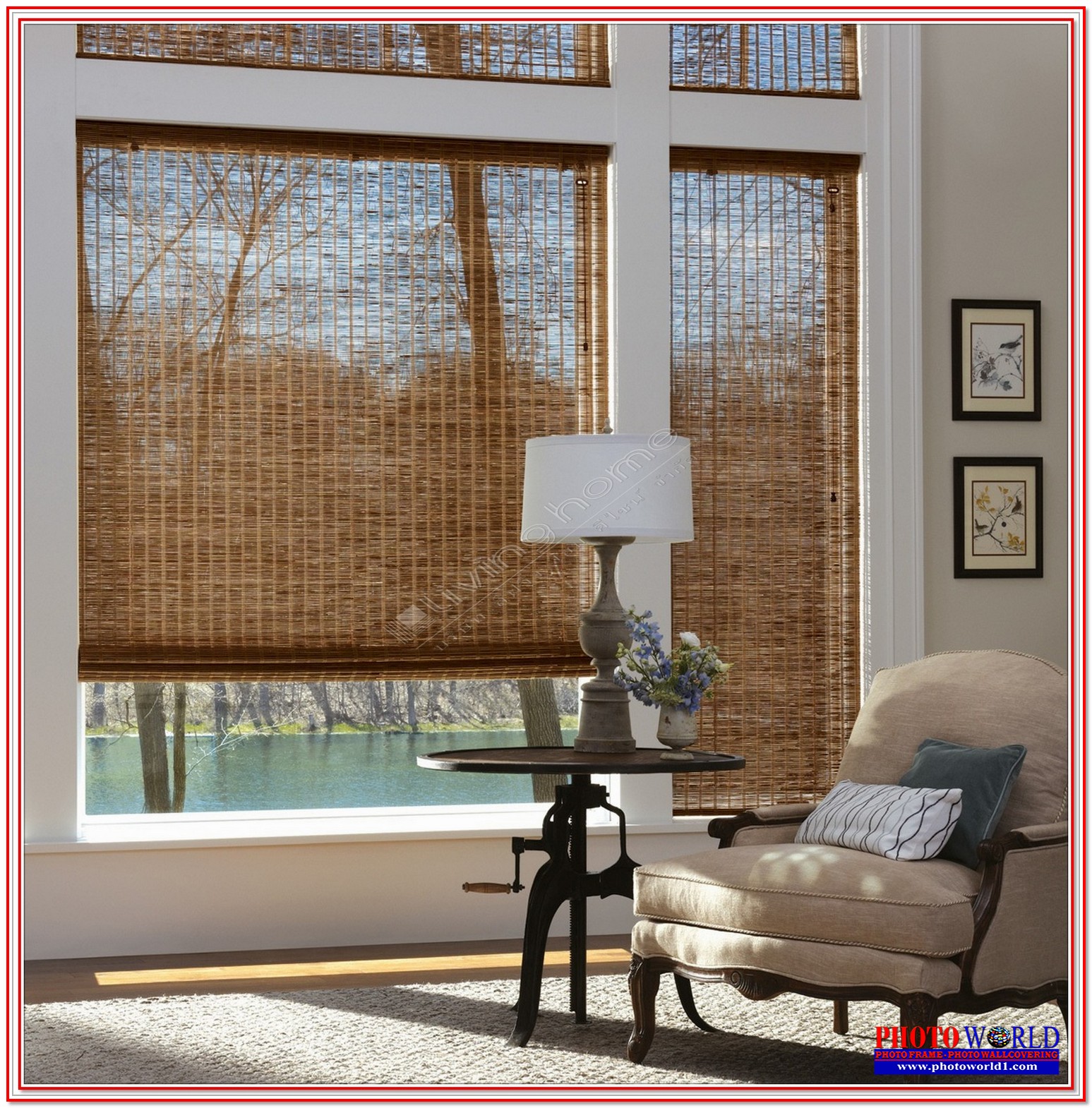 มู่ลี่ไม้ไผ่ "Bamboo Wooden Blinds" ผ้าม่าน ม่าน มู่ลี่ มู่ลี่ไม้ ม่านม้วน วอลเปเปอร์ รับติดตั้ง ออกแบบ ราคาถูก ทุกประเภท ทุกรูปแบบ