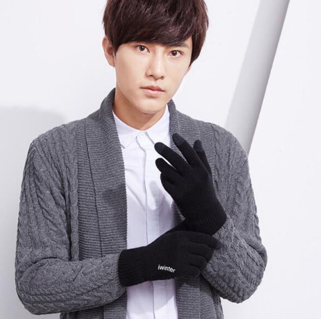 พร้อมส่ง - ถุงมือกันหนาวผู้ชาย GT290 (สีดำ)