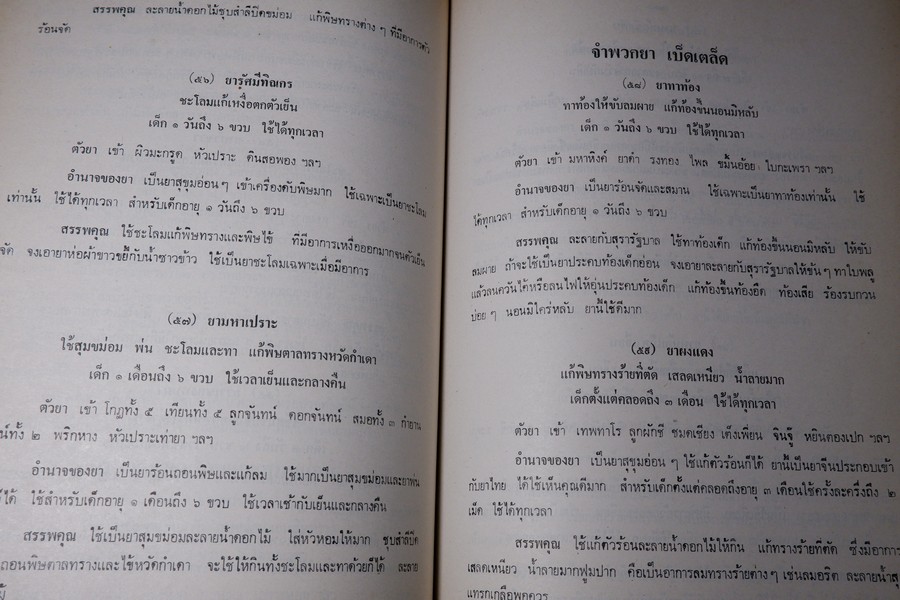 ตำรายา จัดพิมพ์โดย อภิชิโต ภิกขุ ,ชาตรี โสภณพานิช , สว่าง เลาหทัย ปกเเข็ง 786 หน้า ปี 2523