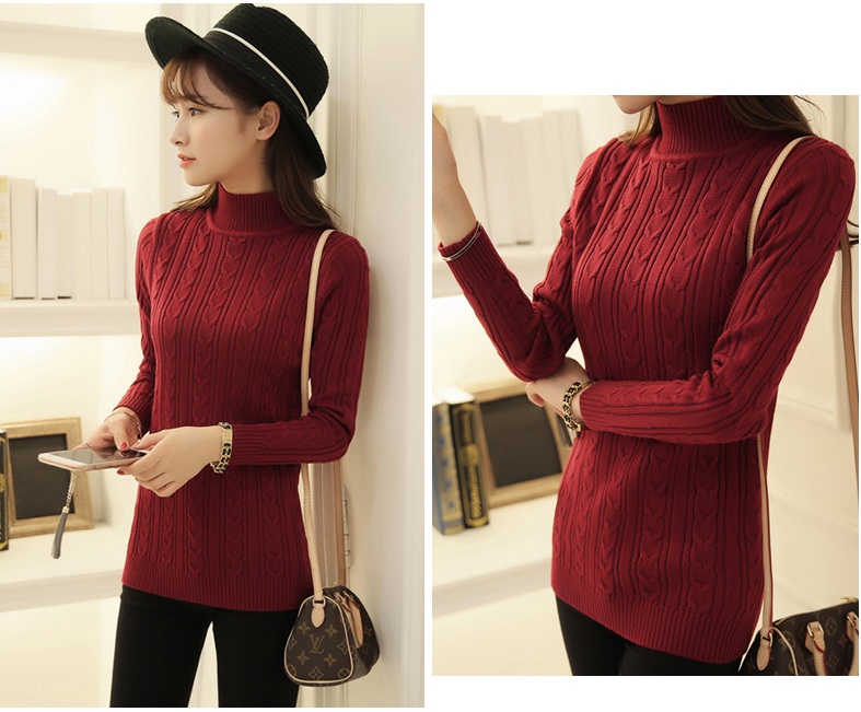 พรีออเดอร์ - เสื้อไหมพรมคอเต่า Pre - ST743 (แดง)