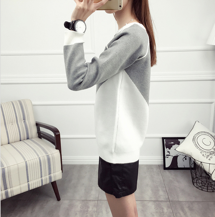 พร้อมส่ง - เสื้อไหมพรมแขนยาว ST185 (สีเทา)