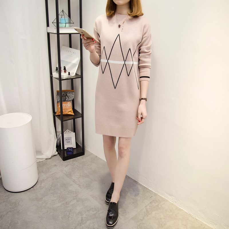 พรีออเดอร์ - เดรสไหมพรม Pre - DT164 (สีน้ำตาลอ่อน)