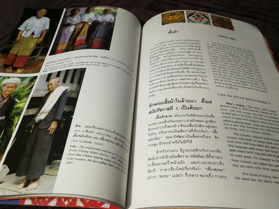 ผ้าล้านนา ยวน ลื้อ ลาว โดย ทรงศักดิ์ ปรางค์วัฒนากุล- เเพทรีเซีย เเน่นหนา (สอบถาม)