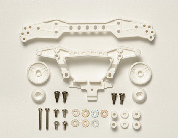 Reinforced Rear Double Roller Stay (3 Attachment Points/White).