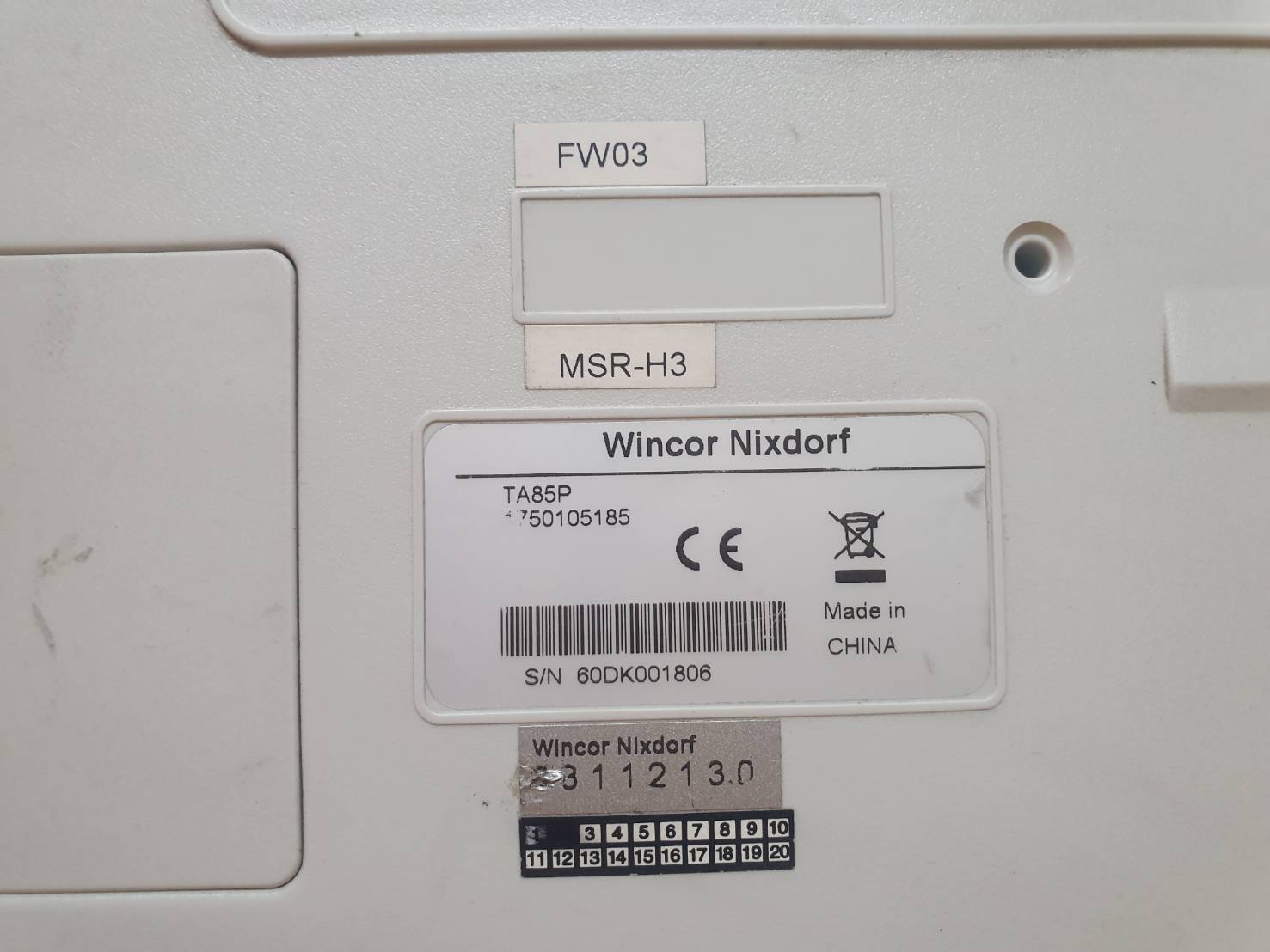 คีบอร์ดเครื่อง pos Wincor Nixdorf Pos Keyboard TA85P มือสอง