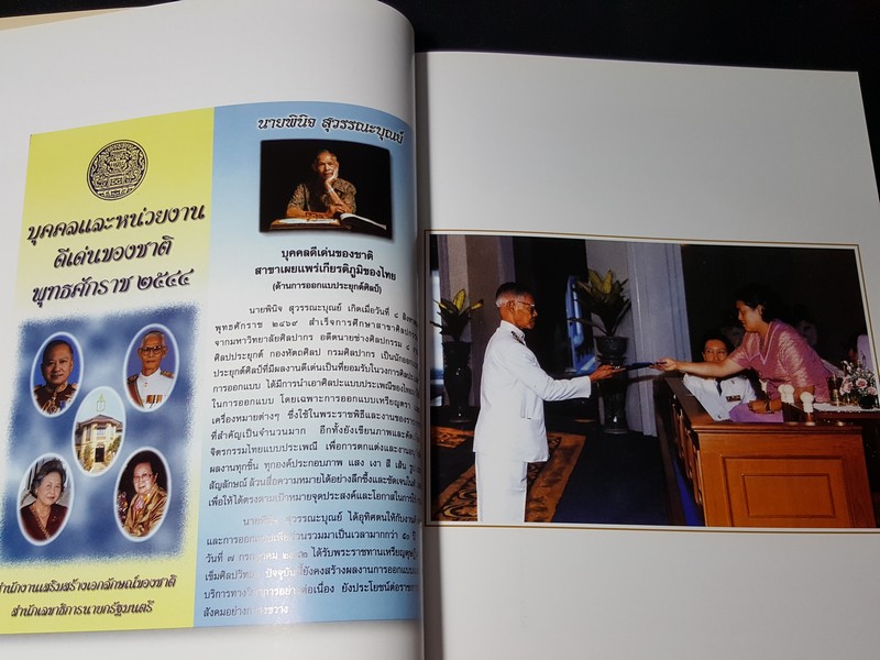 ผลงานที่สร้างสรรค์ ของ อ.พินิจ สุวรรณะบุณย์ (ศิลปินเเห่งชาติ ปี 2536) พิมพ์ ปี 2550