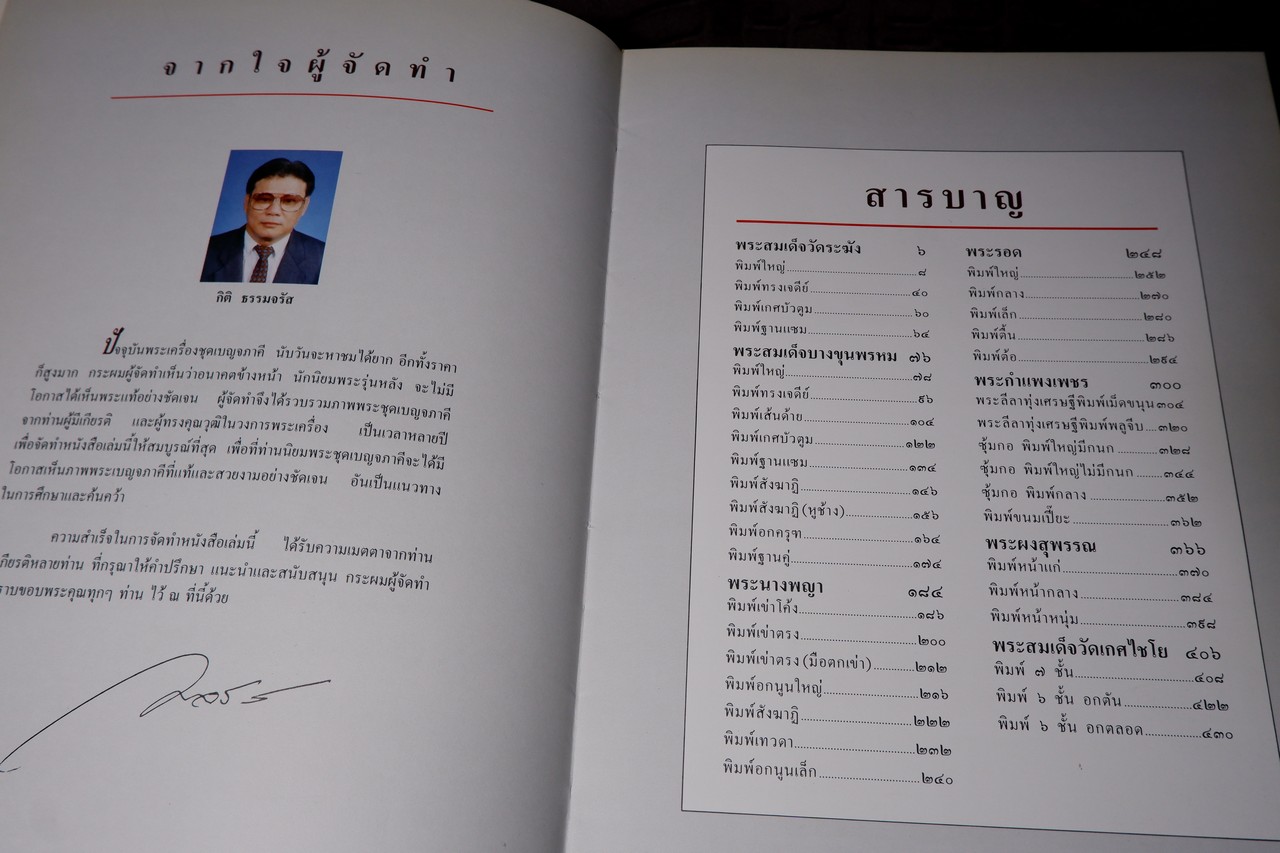 สุดยอดพระเบญจภาคี โดย กิติ ธรรมจรัส ปกเเข็ง พิมพ์เเรก ปี 2536(สอบถาม)