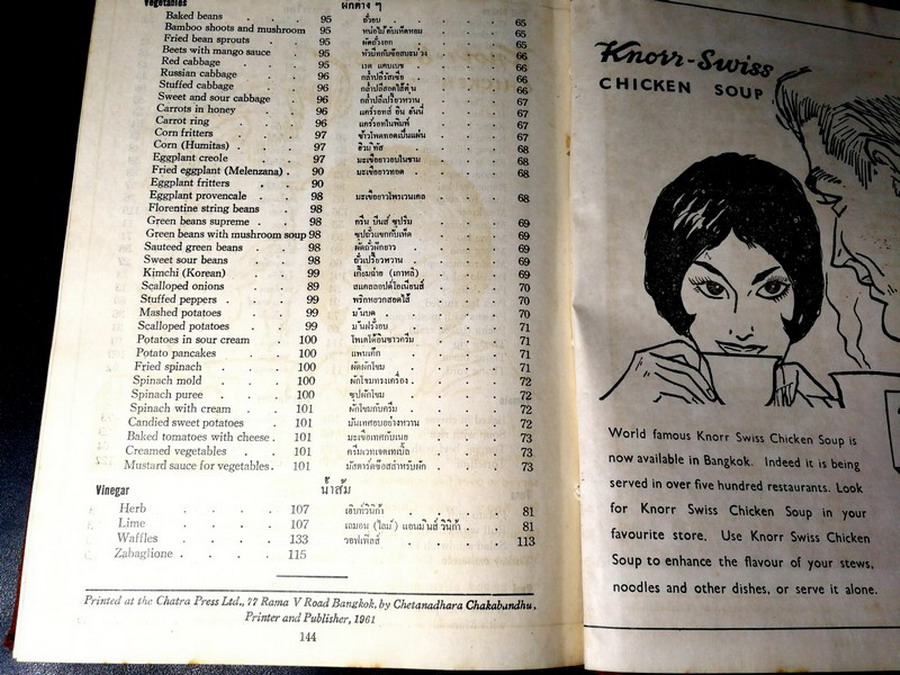 ตำรากับข้าว YWCA COOK BOOK ปกแข็ง 300 หน้า พิมพ์ปี 2504 (สอบถาม)