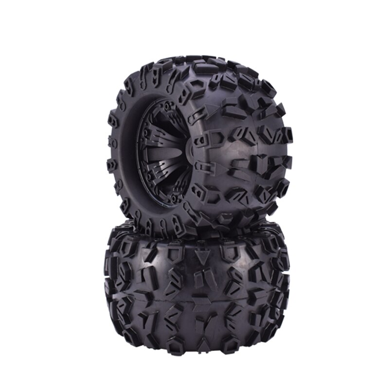 MT8-Pirate 3.8" Tire, Mounted on Black 1/2" Offset Rim (2Pcs.)