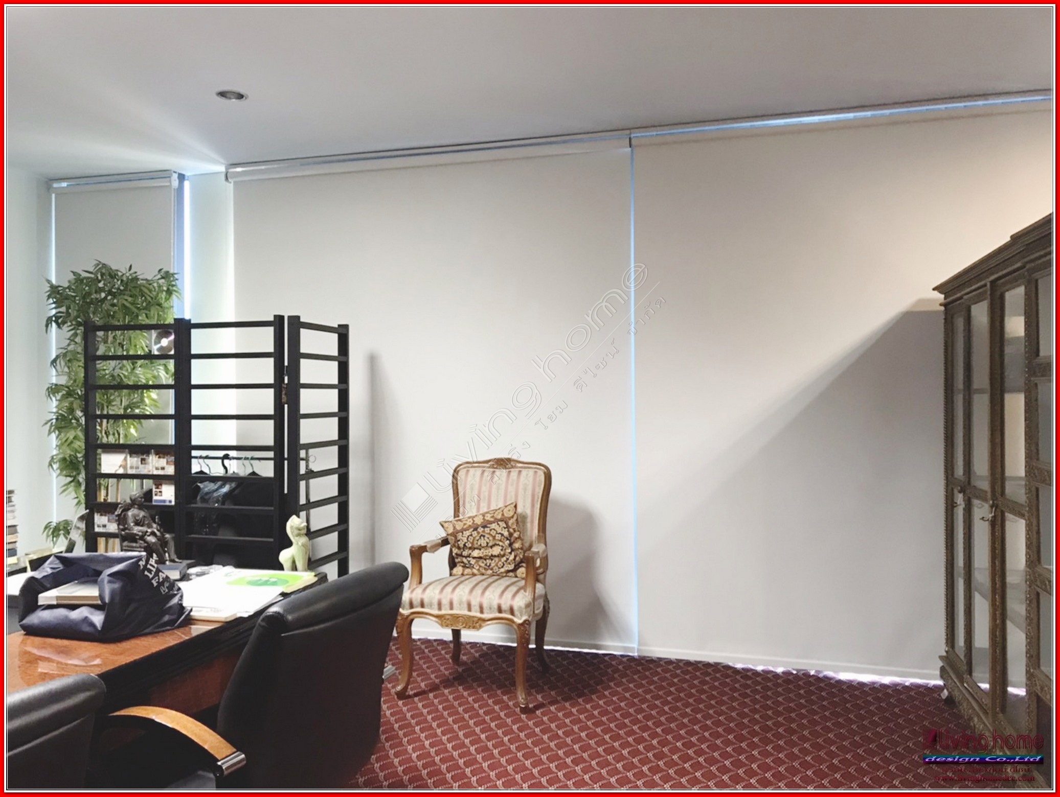 ม่านม้วน ทึบแสง "BLACK OUT ROLLER BLINDS" ผ้าม่าน ม่าน มู่ลี่ มู่ลี่ไม้ ม่านม้วน วอลเปเปอร์ รับติดตั้ง ออกแบบ ราคาถูก ทุกประเภท ทุกรูปแบบ