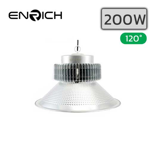 โคมไฮเบย์ LED รุ่น PLUS 200w ยี่ห้อ ENRICH (แสงขาว)