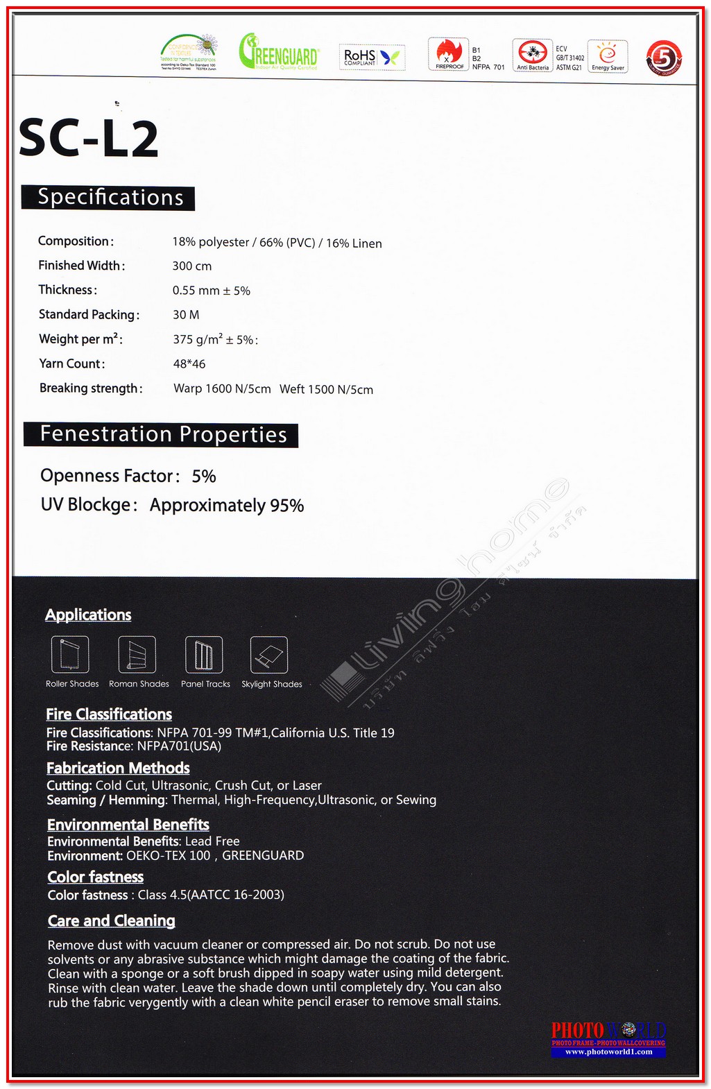 เลือกผ้าม่าน ม่านม้วนซันสกรีน "SPECIAL FABRIC SUNSCREEN ROLLER BLINDS" ผ้าม่าน ม่าน มู่ลี่ มู่ลี่ไม้ ม่านม้วน วอลเปเปอร์ รับติดตั้ง ออกแบบ ราคาถูก ทุกประเภท ทุกรูปแบบ