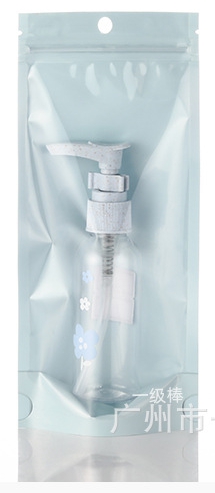 ถุงซิปล็อคใสตั้งได้ หน้าใสหลังพลาสติก