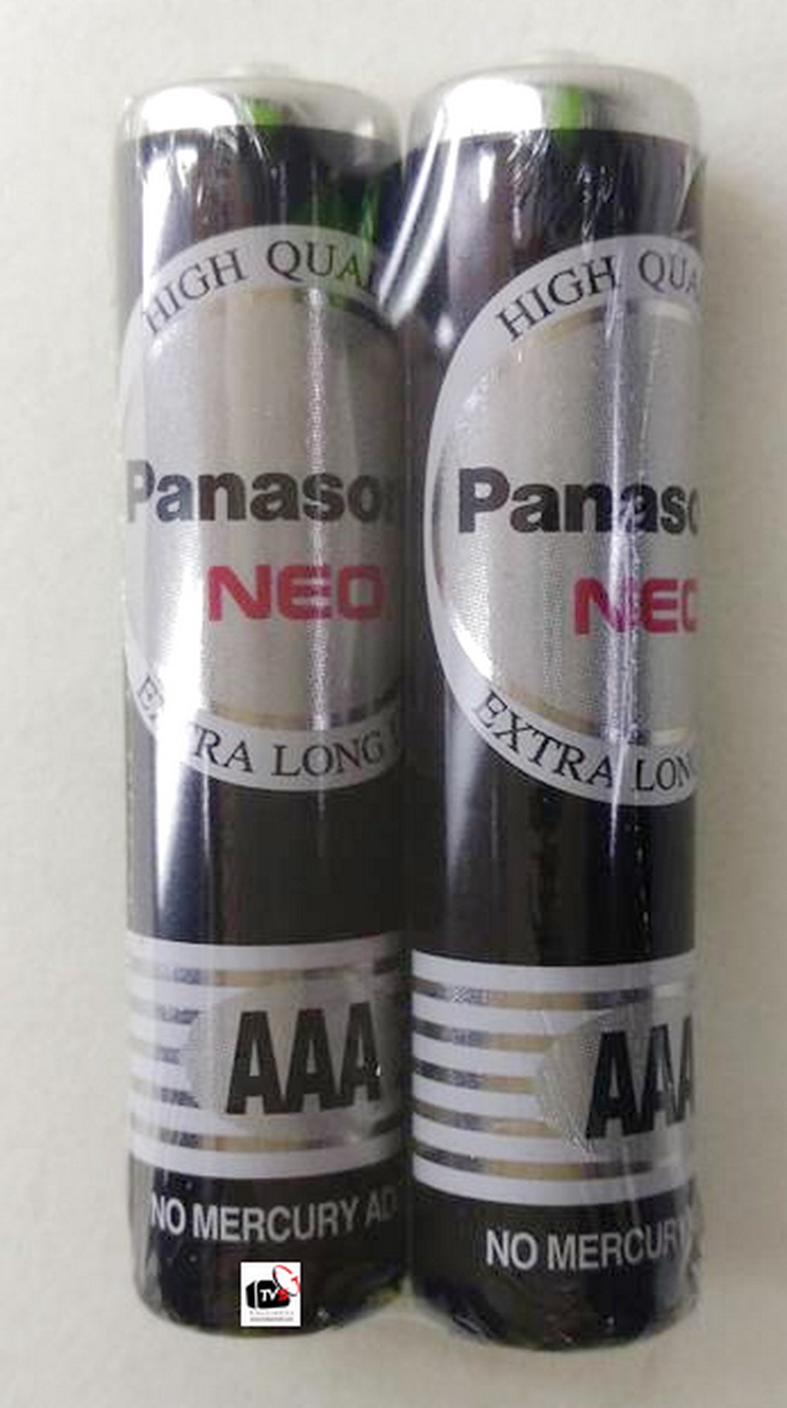 Panasonic ถ่านขนาดAAA แพ็ค 2ก้อน สีดำ รุ่น R03NT/2SL