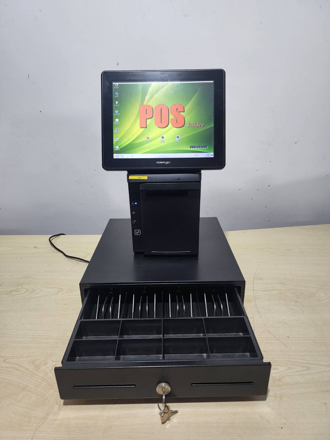 posiflex ชุดคิดเงินขายหน้าร้าน ปริ้นในเตอร์ มือสอง