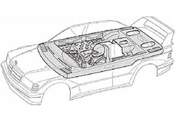 1/10 Scale Touring Car Cockpit Set (Left-Hand Drive)