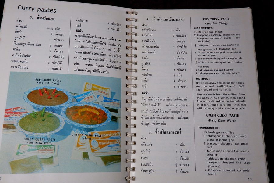 ตำราอาหารไทยในต่างเเดน ของ มลุลี (กุญชรฯ) ปิ่นสุวรรณ์ (cooking thai food in american kitchens)