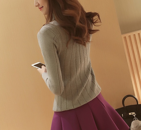 พร้อมส่ง - เสื้อไหมพรม ST111 (สีเทา)