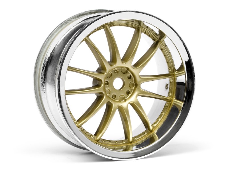 Work XSA 02C Wheel 26mm. Chrome/Gold (3mm Offset)