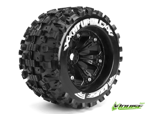 MT-Uphill 3.8" Tires (Sport Compound), Mounted on Black 1/2" Offset Rim (2Pcs.)