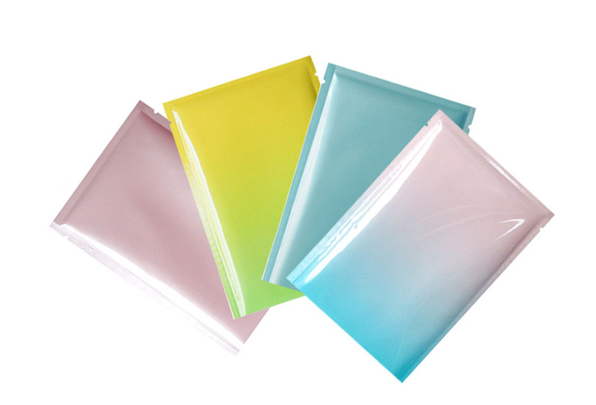 ถุงแบนฟอยล์สีพาสเทล ซีล 3 ด้าน (เมทัลไลท์)