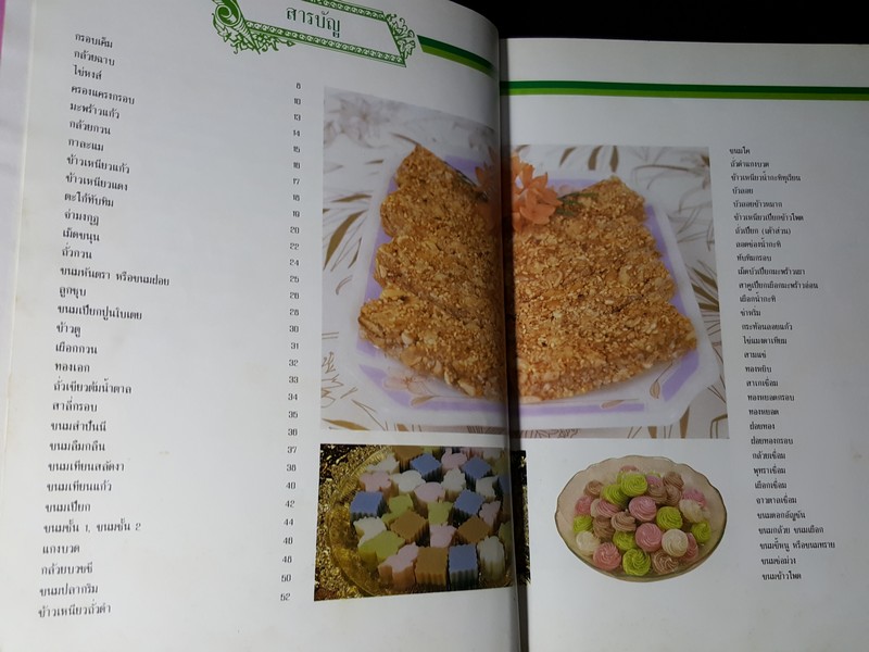 ตำรับขนมของไทย โดย อ.ทัศนีย์ โรจนไพบูลย์ ปกแข็ง 203 หน้า ปี 2532