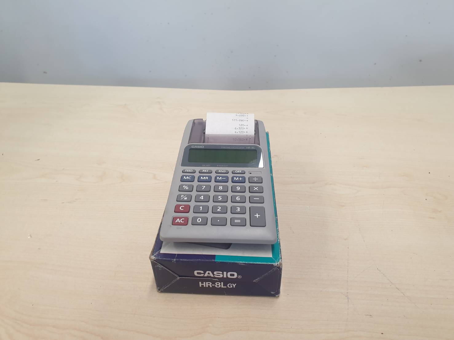 เครื่องคิดเลขปริ้นบิล CASIO HR-8L มือสอง