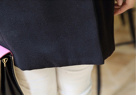 เสื้อโค้ทผ้าวูลกันหนาว Pre - CT646 (สีดำ)