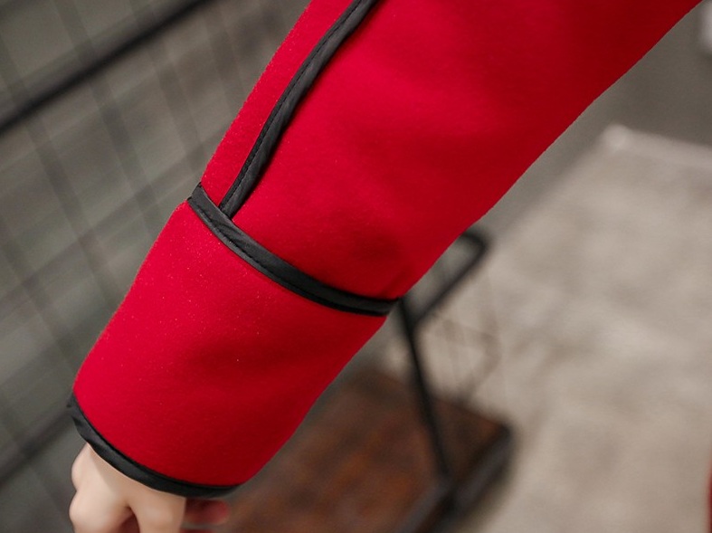 พรีออเดอร์ - เสื้อแจ็คเก็ตสไตล์เกาหลี Pre - CT716 (สีแดง)