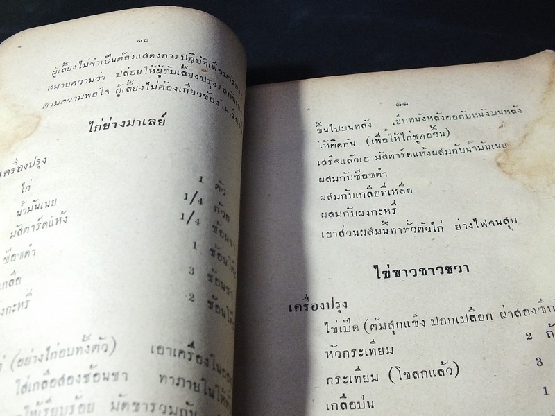 ตำราอาหาร คาว- หวาน ฉบับสากลนิยม จีน อิสลาม อเมริกัน อังกฤษ ฝรั่งเศส โดย หลานเเม่ครัวหัวป่าก์ จ.จ.ร. ปี 2501