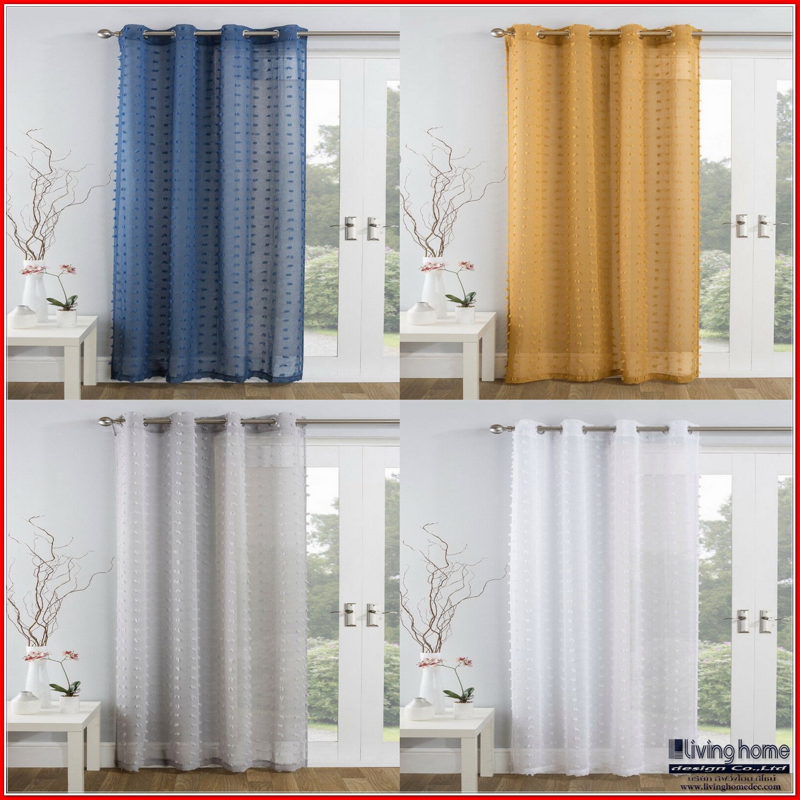 ม่านตอกตาไก่" Grommet Curtains" ผ้าม่าน ม่าน มู่ลี่ มู่ลี่ไม้ ม่านม้วน วอลเปเปอร์ รับติดตั้ง ออกแบบ ราคาถูก ทุกประเภท ทุกรูปแบบ