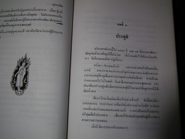 พุทธจริยา โดย วศิน อินทสระ จัดพิมพ์เป็นอนุสรณ์งานสมโภชน์หิรัณยบัฏเเละทำบุญอายุ 80 ปี พระธรรมปัญญาจารย์ หนา 420 หน้า ปี 2537
