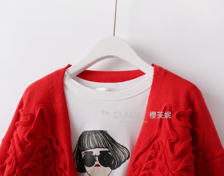 พรีออเดอร์ - เสื้อคาร์ดิแกนกันหนาว Pre - CT652 (สีแดง)