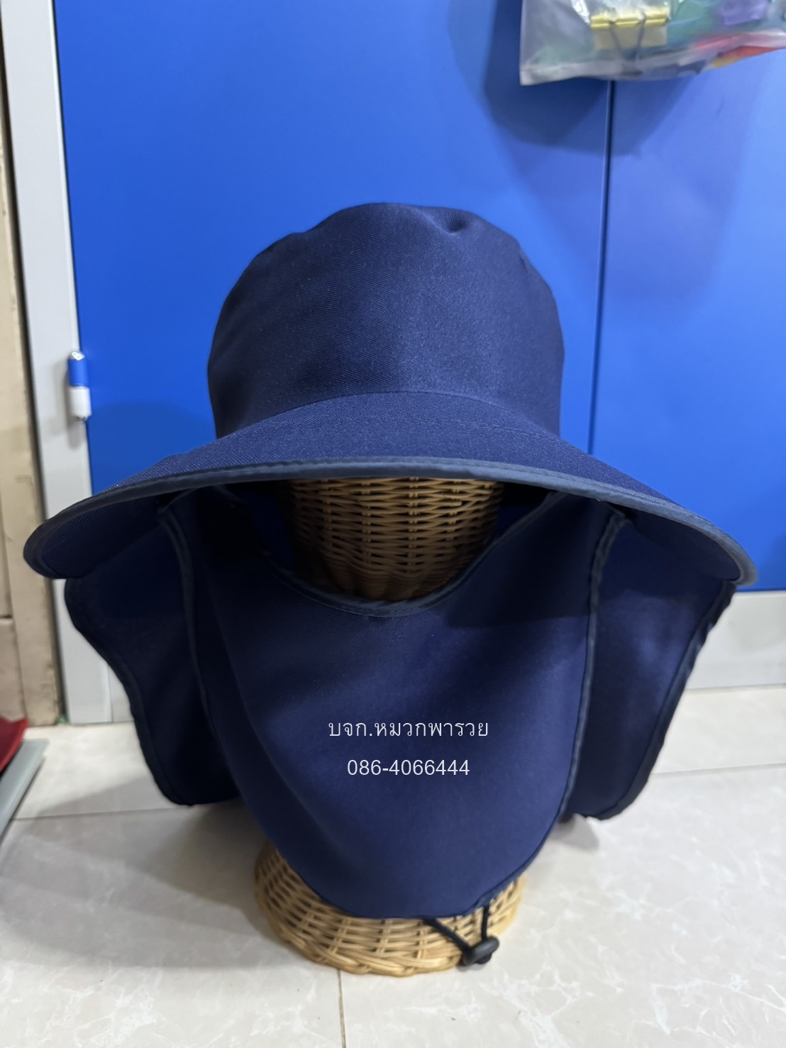 หมวกคลุมหน้าทรงค้างคาว หมวกคลุมหน้ากันแดดถอดแยกชิ้นได้