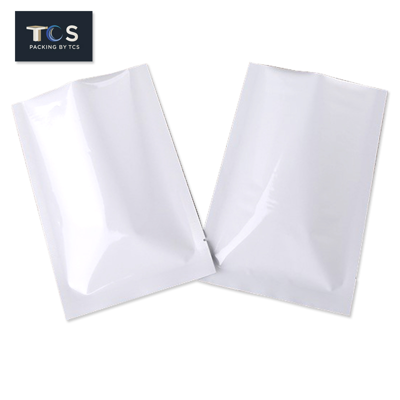 ถุงแบนฟอยล์ขาวเงา ซีล 3 ด้าน (เมทัลไลท์)