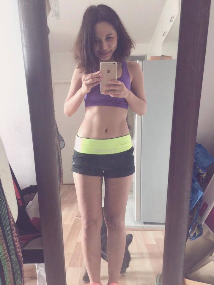 Anywaist สายคาดเอวนักกีฬา สีเขียวมะนาว (LEMON)