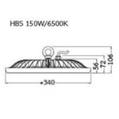 โคมไฮเบย์LED MARINA 150W BEC