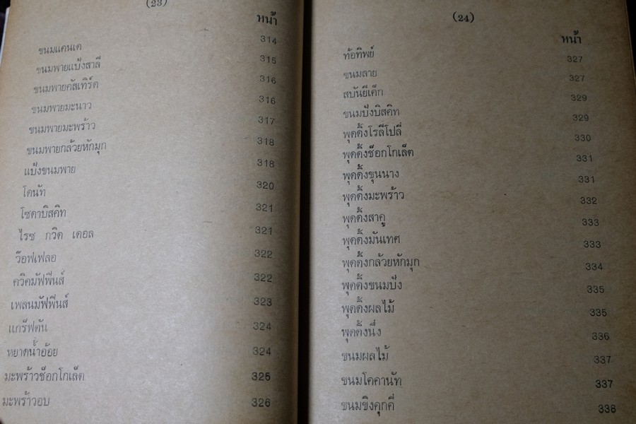 ตำรา ขนม ไทย จีน ฝรั่ง โดย พรเพ็ญ ปกเเข็ง ปี 2521