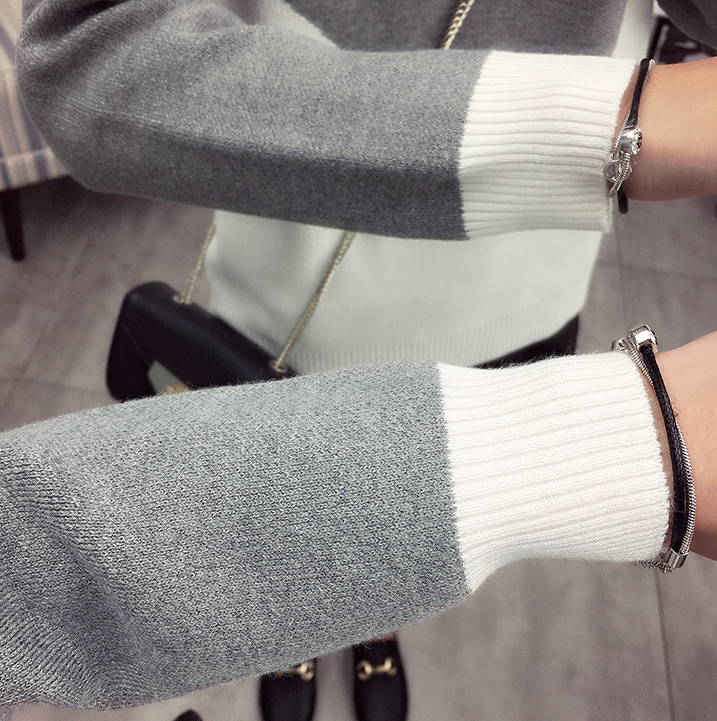 พร้อมส่ง - เสื้อไหมพรมแขนยาว ST185 (สีเทา)