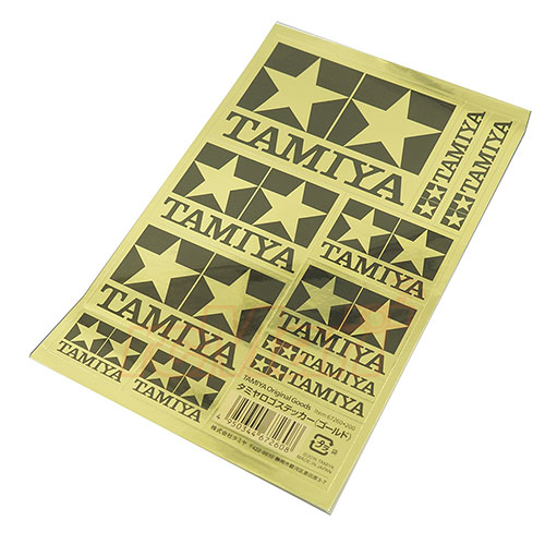Tamiya Logo Sticker (Gold).