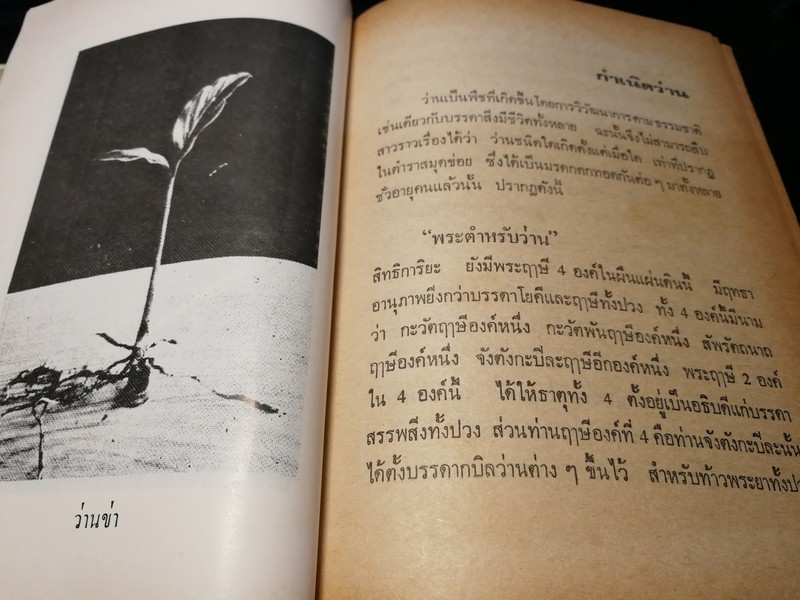 ตำรา คุณลักษณะว่าน เเละ วิธีปลูกว่าน โดย นายเลื่อน กัณหะกาญจนะ ปกแข็ง ปี 2523(Pre-Order สอบถาม)