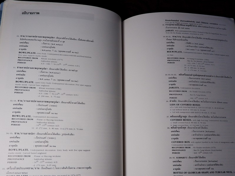 เครื่องถ้วยจากทะเล ceramics from the gulf of thailand โดย กรมศิลปากร ปี 2532