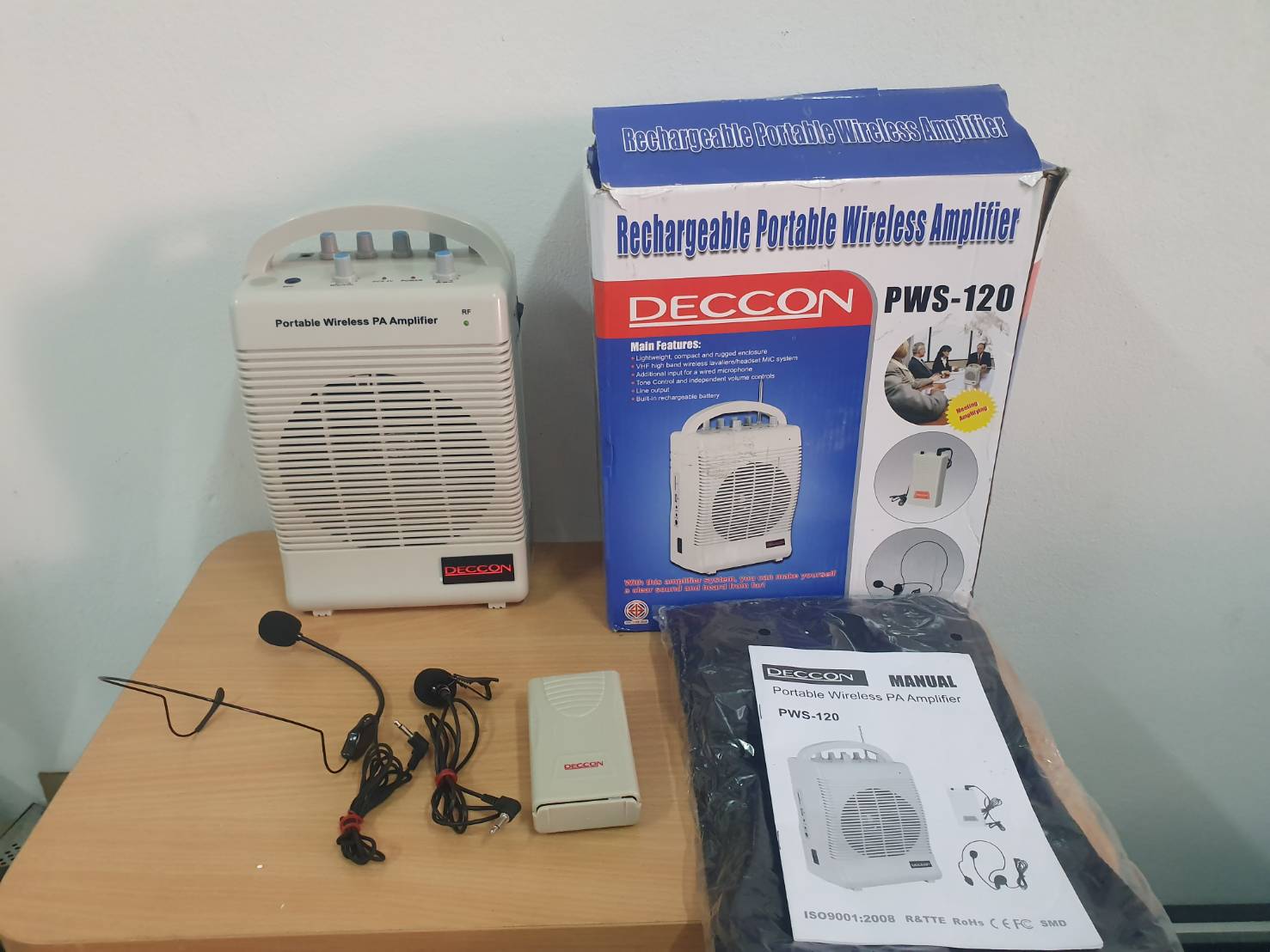 Deccon ลำโพงช่วยสอนพกพา ลำโพงอเนกประสงค์ รุ่น PWS-120 มือสอง