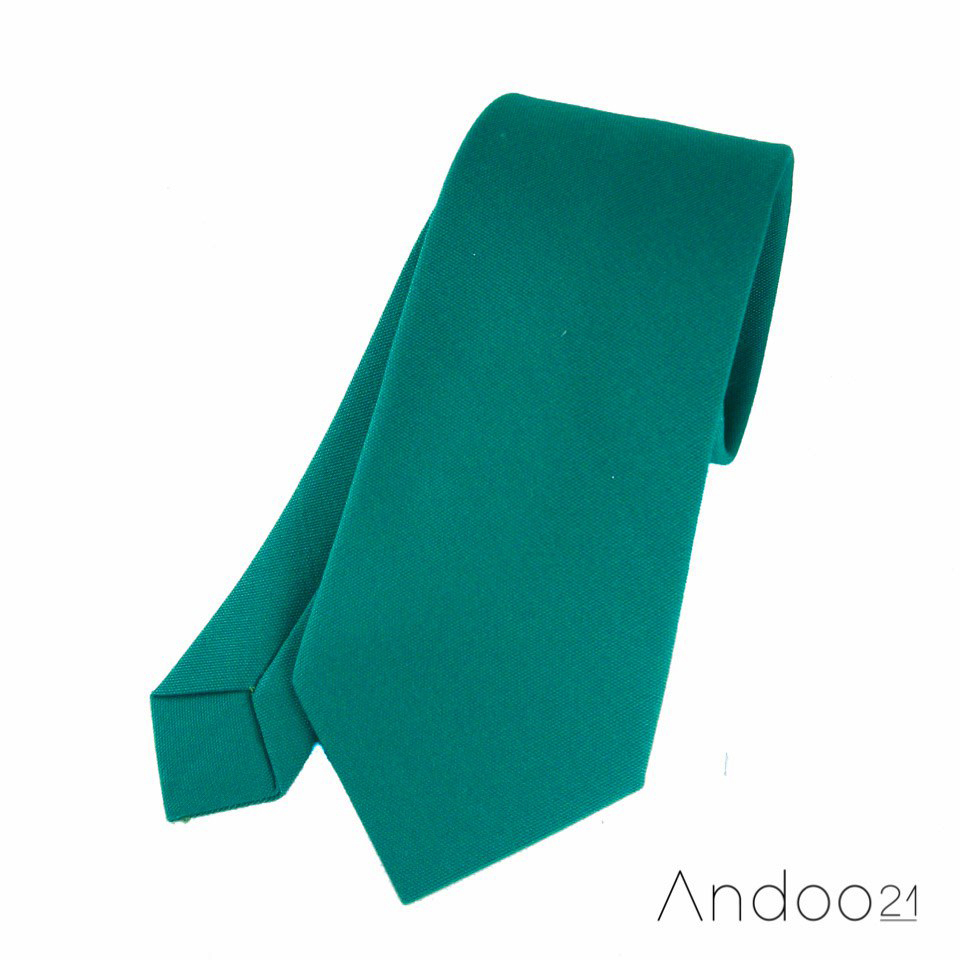 Ginna darkgreen1 - เนคไท ผ้าโทเร สีเขียวเข้ม เฉด 1 (NT128)